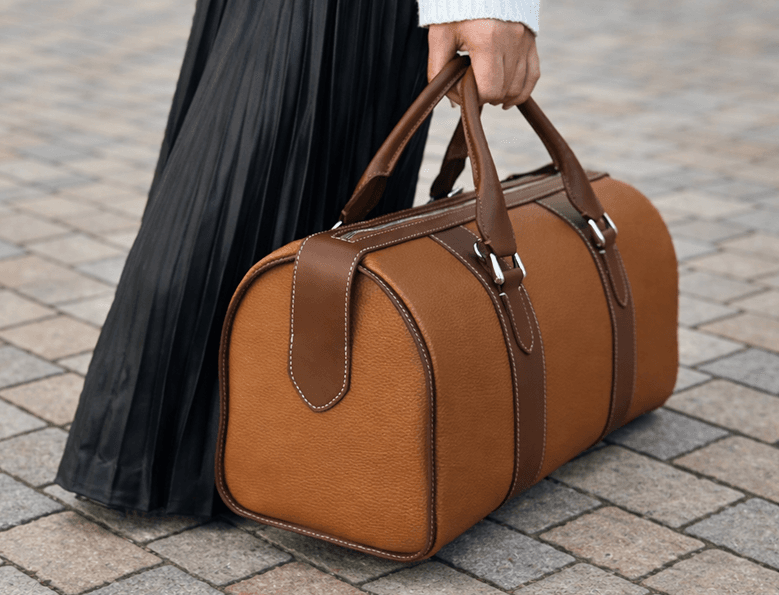 Genți din piele naturală Milstar modelul Boston